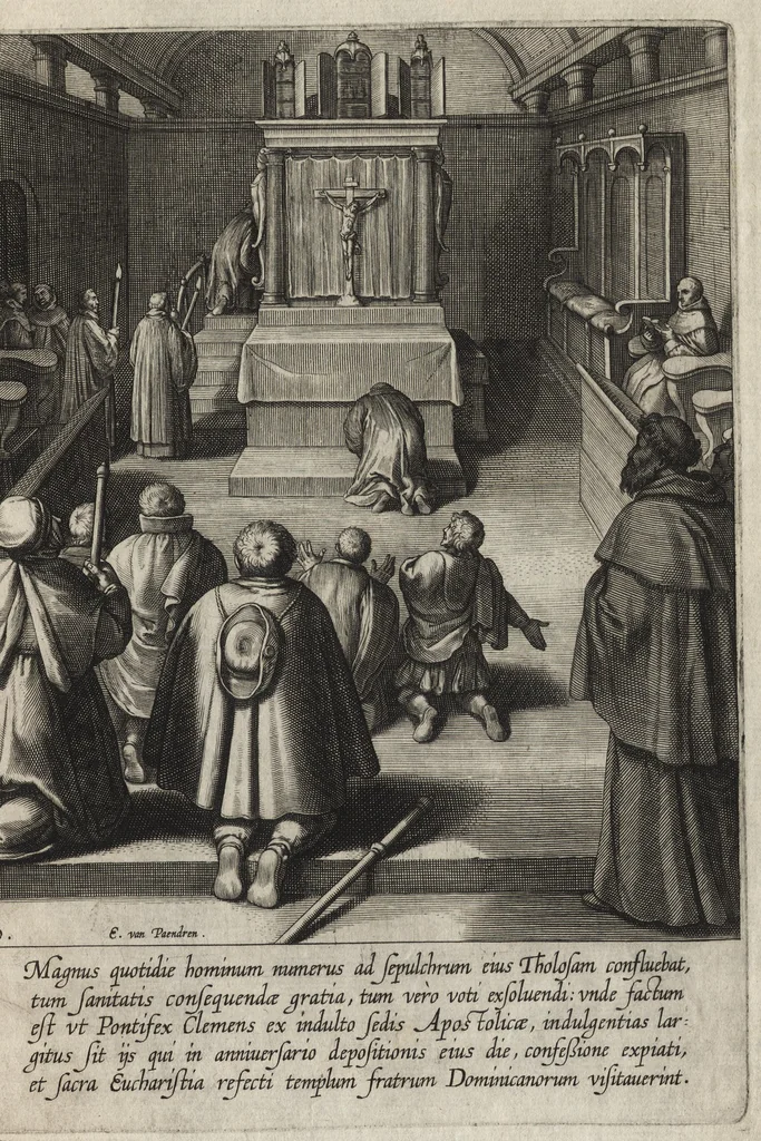 An illustration from Vita D. Thomae Aquinatis Othonis VaenI ingenio et manu delineata, 1610, leaf 68