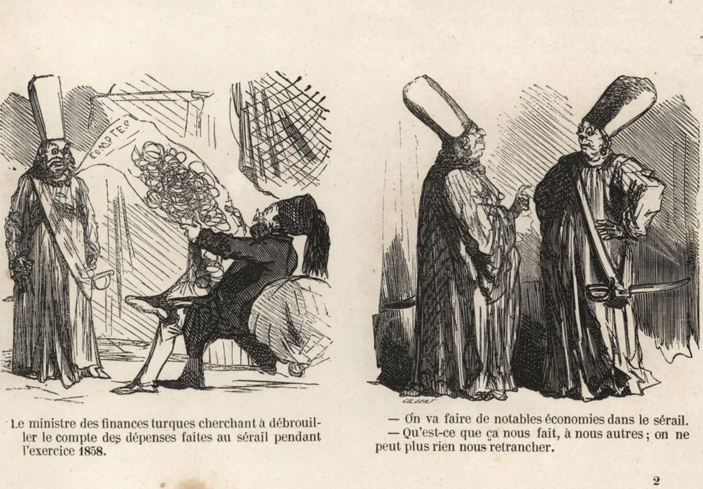 An illustration from Souvenirs comiques de l'an 1858, 1858, leaf 10