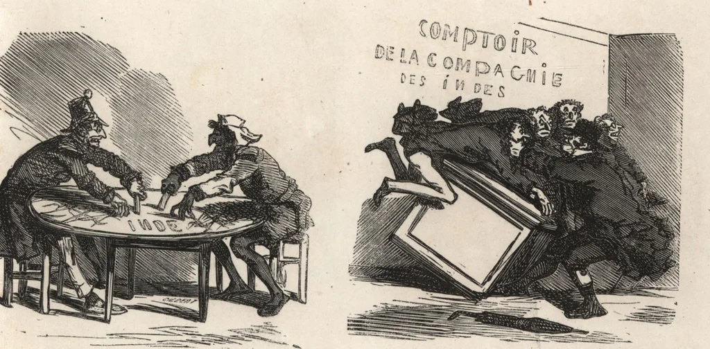 An illustration from Souvenirs comiques de l'an 1858, 1858, leaf 12