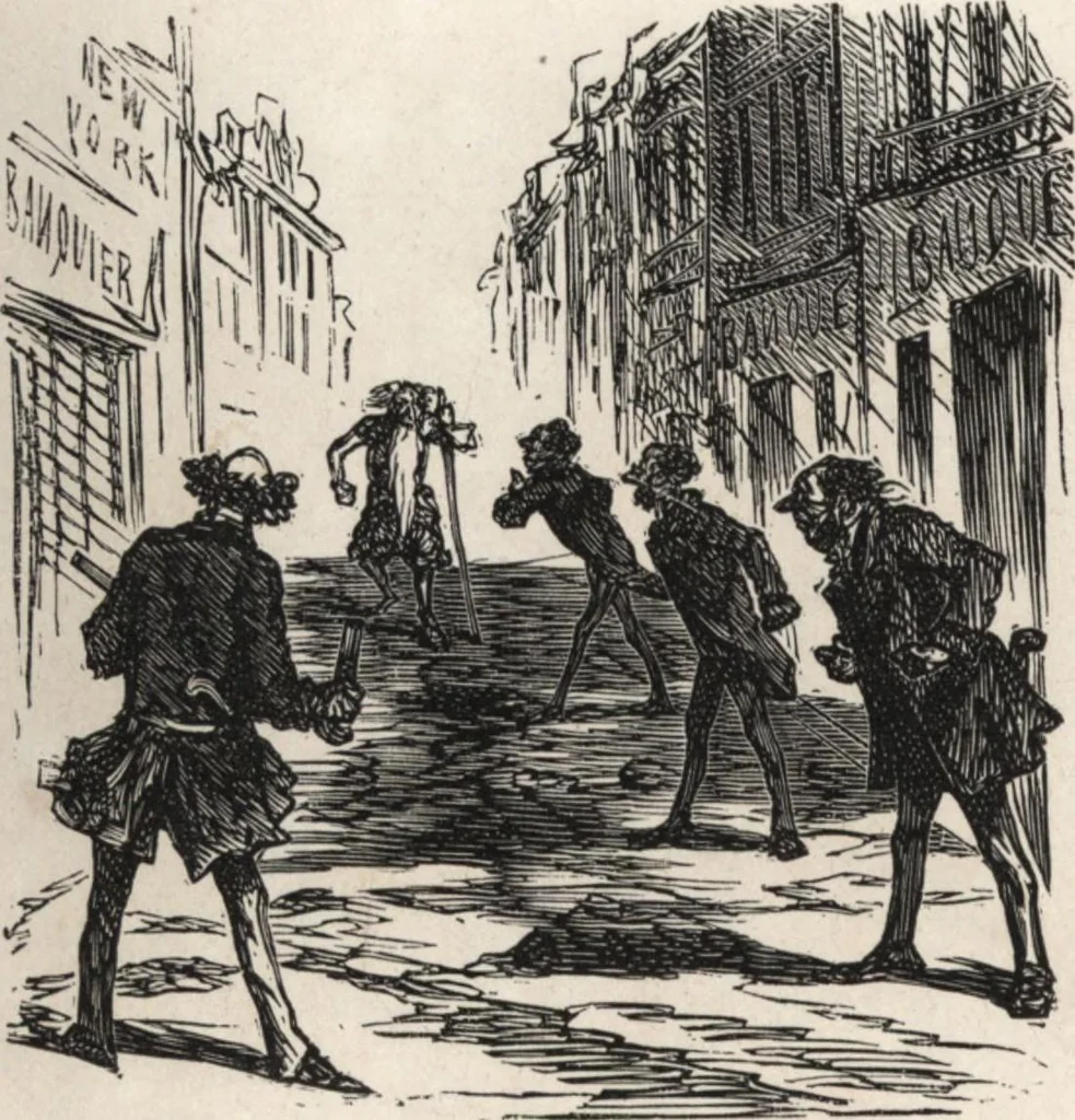 An illustration from Souvenirs comiques de l'an 1858, 1858, leaf 14