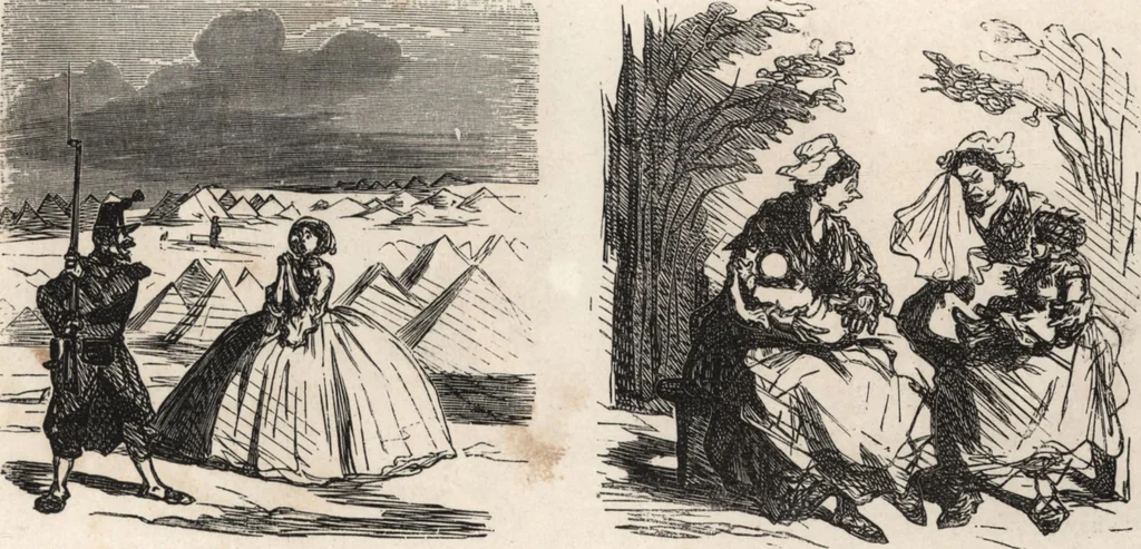 An illustration from Souvenirs comiques de l'an 1858, 1858, leaf 16