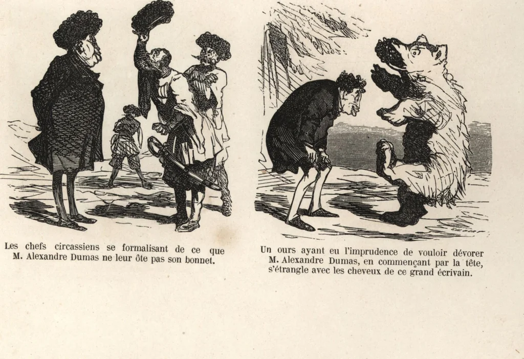 An illustration from Souvenirs comiques de l'an 1858, 1858, leaf 24
