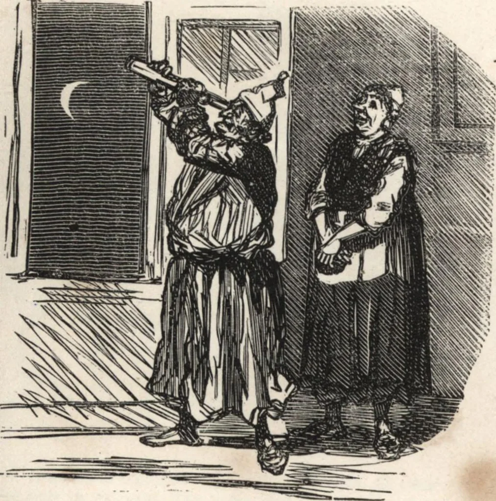 An illustration from Souvenirs comiques de l'an 1858, 1858, leaf 26