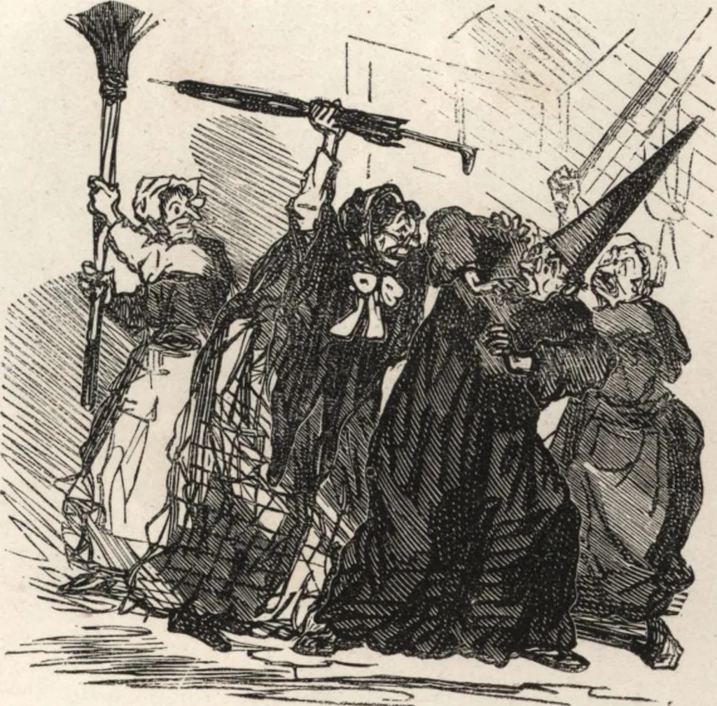 An illustration from Souvenirs comiques de l'an 1858, 1858, leaf 26