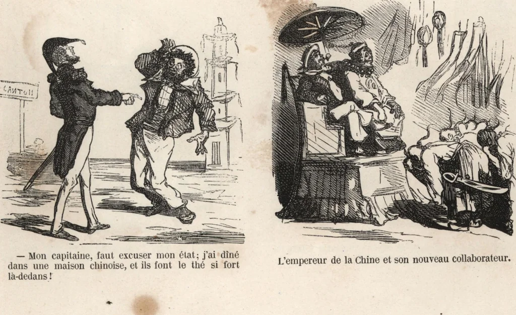An illustration from Souvenirs comiques de l'an 1858, 1858, leaf 6