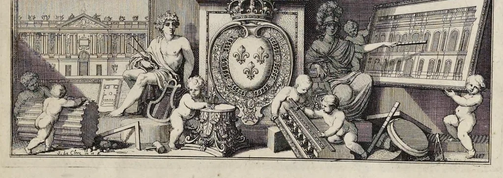 An illustration from Les dix livres d'architecture de Vitruve, corrigez et traduits nouvellement en françois, avec des notes & des figures, 1673, leaf 10
