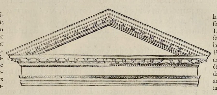 An illustration from Les dix livres d'architecture de Vitruve, corrigez et traduits nouvellement en françois, avec des notes & des figures, 1673, leaf 132