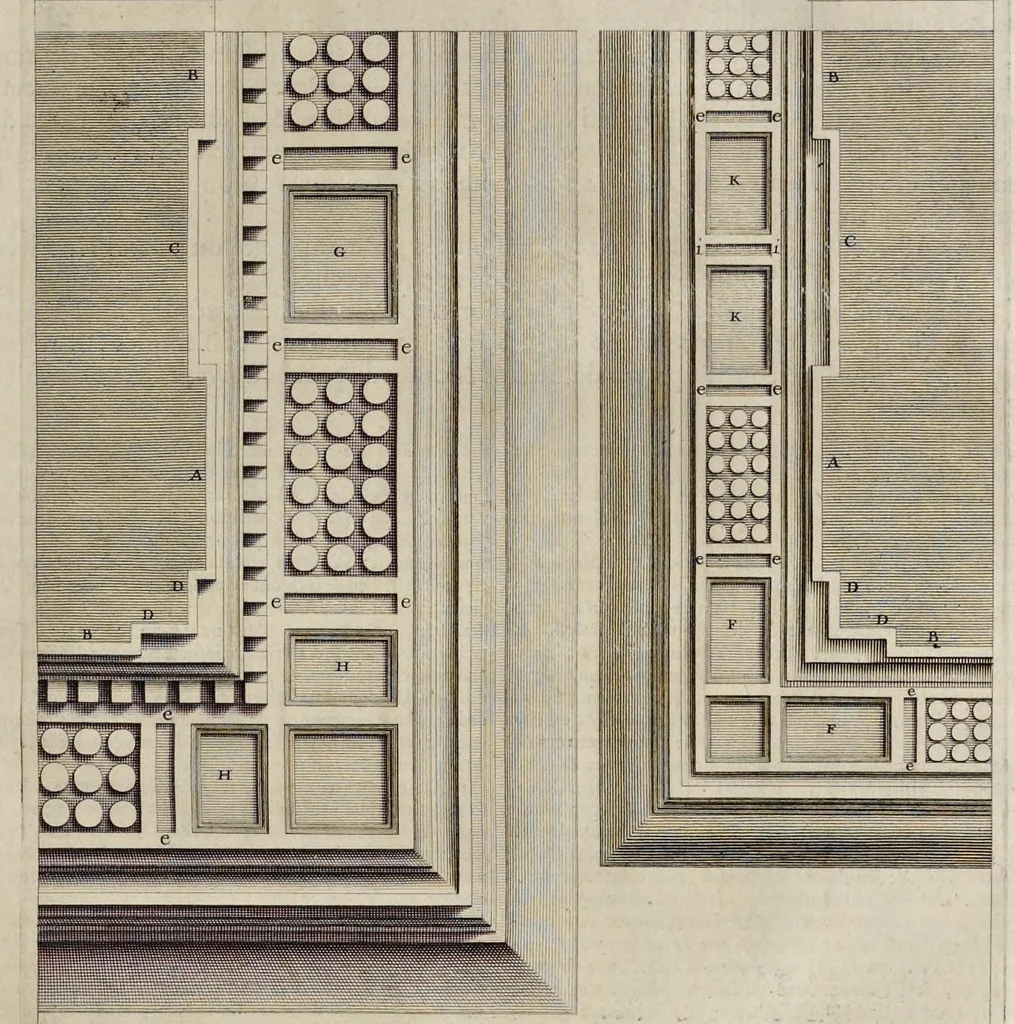 An illustration from Les dix livres d'architecture de Vitruve, corrigez et traduits nouvellement en françois, avec des notes & des figures, 1673, leaf 138