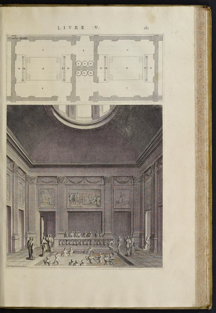 An illustration from Les dix livres d'architecture de Vitruve, corrigez et traduits nouvellement en françois, avec des notes & des figures, 1673, leaf 206