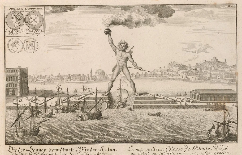 An illustration from Entwurff einer historischen Architectur : in Abbildung unterschiedener berühmten Gebäude, des Alterthums, und fremder Völcker, umb aus den Geschicht-Büchern, Gedächtnüss-Müntzen, Ruinen, und eigeholten wahrhafften Abrissen, von Augen zu stellen. In dem ersten Buche. Die von der Zeit vergrabene Bau-Arten der alten Jüden, Egÿptier, Sÿrer, Perser, und Griechen. In dem andren. Alte unbekante römische. In dem dritten. Einige fremde in- und ausser-europäische, als der Araber, und Türcken, etc. auch neue persianische, siamitische, sinesische und japonesische Gebäude. In dem vierten. Einige Gebäude von des autoris Erfindung und Zeichnung., 1725, leaf 78