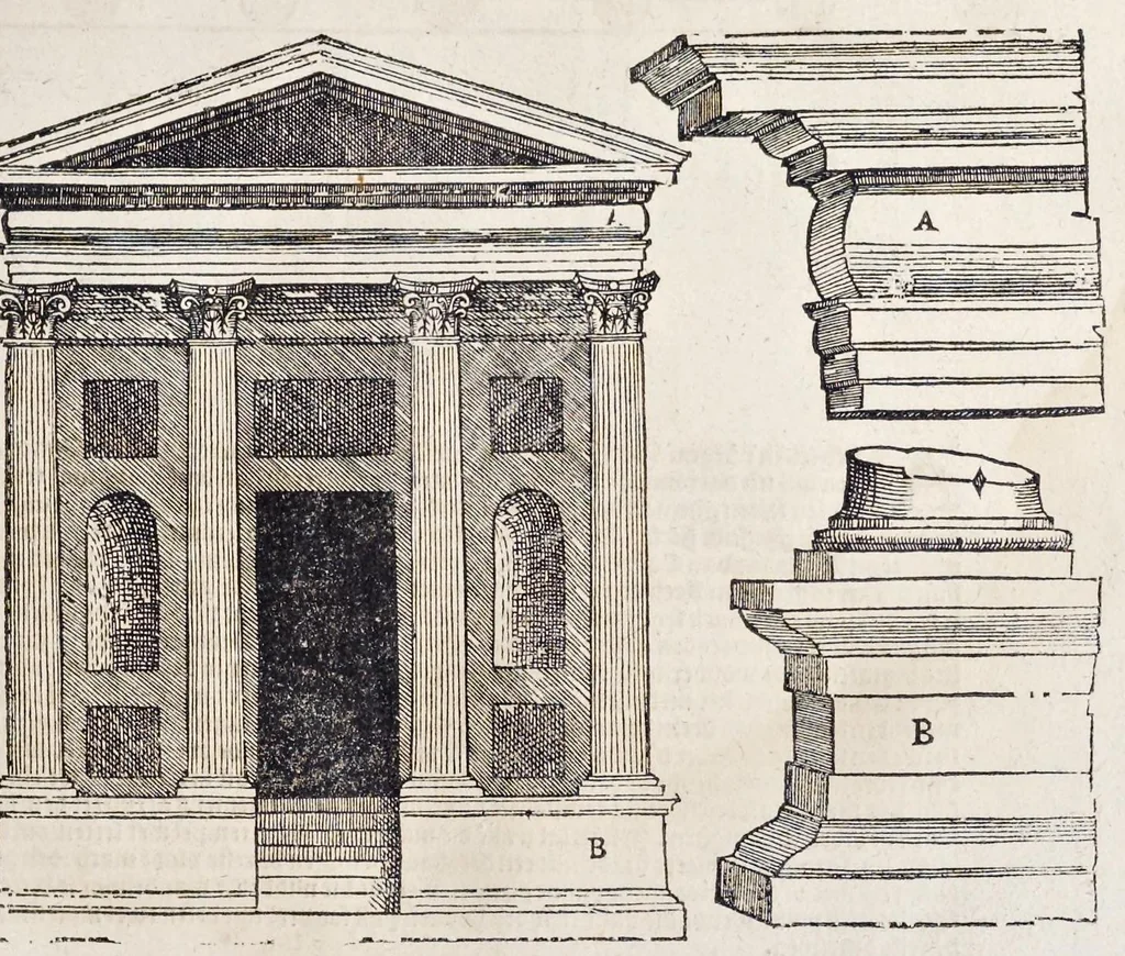 An illustration from Het eerste [-vijfde] boeck van de architecturen Sebastiani Serlij ..., 1616, leaf 118