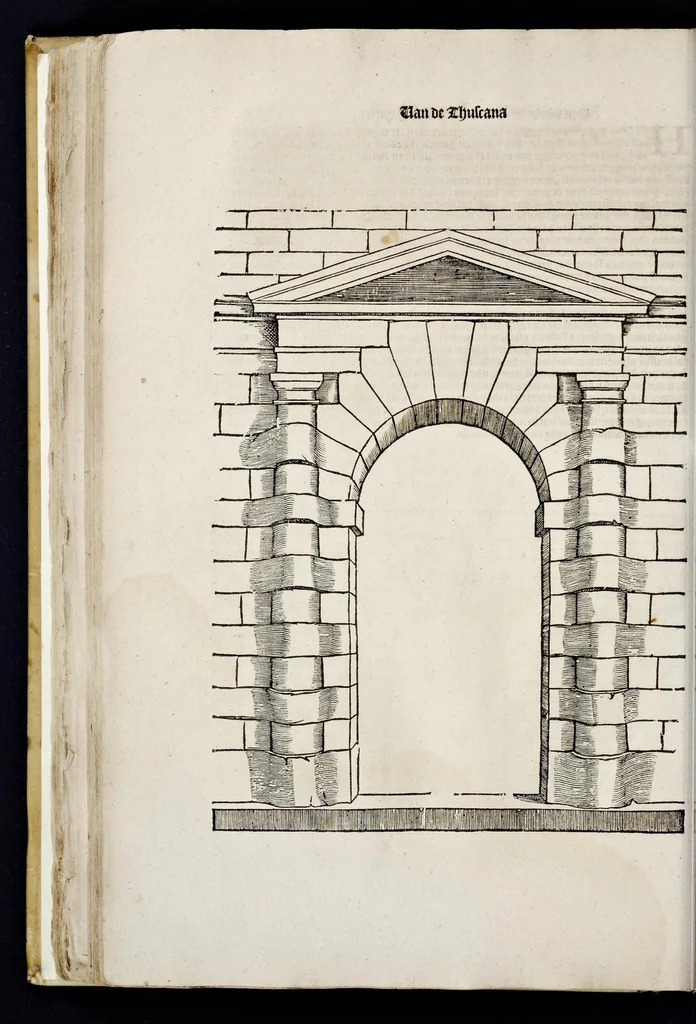 An illustration from Het eerste [-vijfde] boeck van de architecturen Sebastiani Serlij ..., 1616, leaf 255