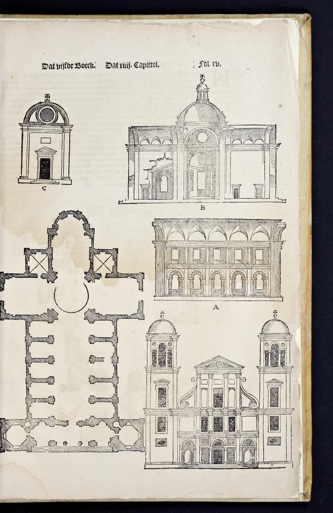 An illustration from Het eerste [-vijfde] boeck van de architecturen Sebastiani Serlij ..., 1616, leaf 408