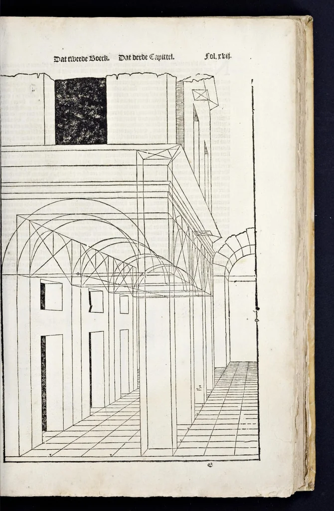 An illustration from Het eerste [-vijfde] boeck van de architecturen Sebastiani Serlij ..., 1616, leaf 64