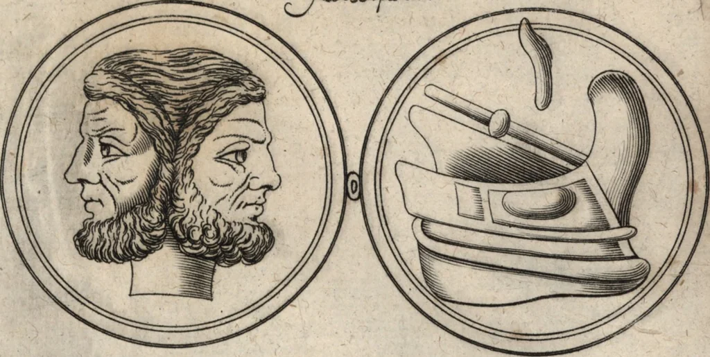 An illustration from Joh. Baptistae Casalii Romani De profanis et sacris veteribus ritibus opus tripartitum : cujus prima pars agit de profanis Ægyptiorum ritibus ... ; secunda pars agit de profanis Romanorum ritibus ... ; tertia pars agit de sacris Christianorum ritibus ... ; accedunt indices capitum, rerum item & verborum copiosissimi, & accuratissimi, 1681, leaf 156