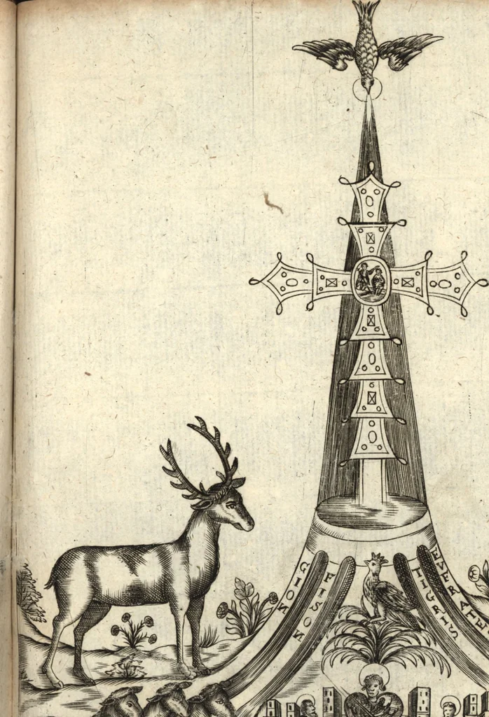 An illustration from Joh. Baptistae Casalii Romani De profanis et sacris veteribus ritibus opus tripartitum : cujus prima pars agit de profanis Ægyptiorum ritibus ... ; secunda pars agit de profanis Romanorum ritibus ... ; tertia pars agit de sacris Christianorum ritibus ... ; accedunt indices capitum, rerum item & verborum copiosissimi, & accuratissimi, 1681, leaf 254