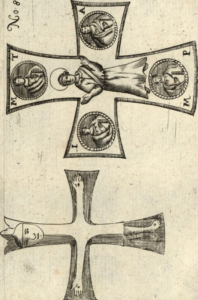 An illustration from Joh. Baptistae Casalii Romani De profanis et sacris veteribus ritibus opus tripartitum : cujus prima pars agit de profanis Ægyptiorum ritibus ... ; secunda pars agit de profanis Romanorum ritibus ... ; tertia pars agit de sacris Christianorum ritibus ... ; accedunt indices capitum, rerum item & verborum copiosissimi, & accuratissimi, 1681, leaf 256