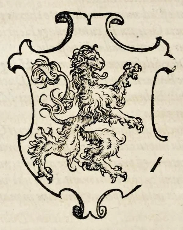 An illustration from Pandectae trivmphales, siue, Pomparvm et festorvm ac solennivm apparatvvm, conviviorvm, spectacvlorvm, simvlacrorvm bellicorvm equestrivm et pedestrivm, navmachiarum, ludorum deniq[ue] omnium nobiliorum, quot hactenus vbiq[ue] gentium re bello bene gesta ... edita concelebrataque sunt, tomi dvo : qvorvm prior de trivmphis ... heroum ... tractat : posterior ... hastilvdiorvm per Germaniam tradit initia ..., 1586, leaf 547
