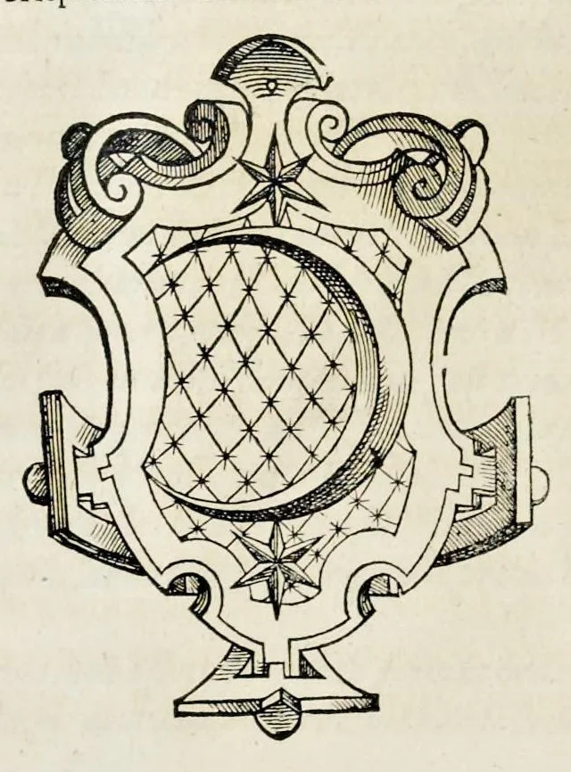 An illustration from Pandectae trivmphales, siue, Pomparvm et festorvm ac solennivm apparatvvm, conviviorvm, spectacvlorvm, simvlacrorvm bellicorvm equestrivm et pedestrivm, navmachiarum, ludorum deniq[ue] omnium nobiliorum, quot hactenus vbiq[ue] gentium re bello bene gesta ... edita concelebrataque sunt, tomi dvo : qvorvm prior de trivmphis ... heroum ... tractat : posterior ... hastilvdiorvm per Germaniam tradit initia ..., 1586, leaf 559