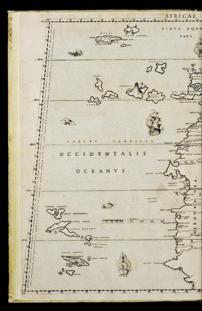 An illustration from Geografia di M. Livio Sanvto, distinta in XII libri : ne' quali, oltra l'esplicatione di molti luoghi di Tolomeo e della Bussola, e dell' Aguglia, si dichiarano le prouincie, popoli, regni, città, porti, monti, fiumi, laghi, e costumi dell'Africa : con XII tauole di essa Africa in dissegno di rame : aggiuntiui de piu tre indicci da M. Giovan Carlo Saraceni, 1588, leaf 53