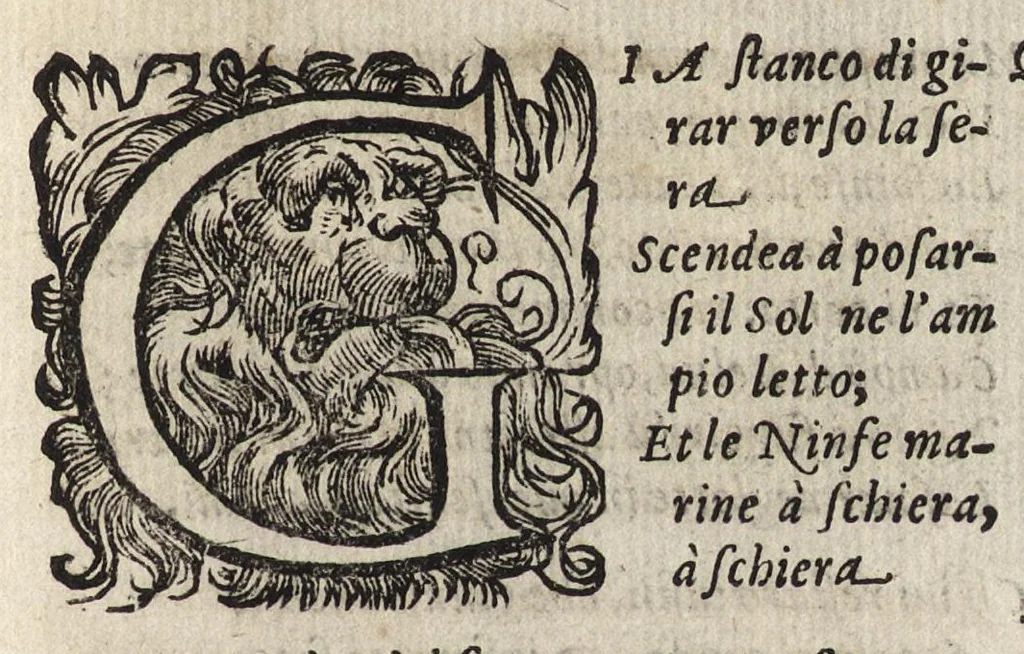 An illustration from Il fido amante : poema eroico, 1582, leaf 34