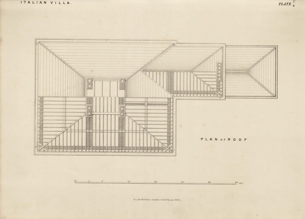 An illustration from Cottage, lodge, and villa architecture, 1870, leaf 104