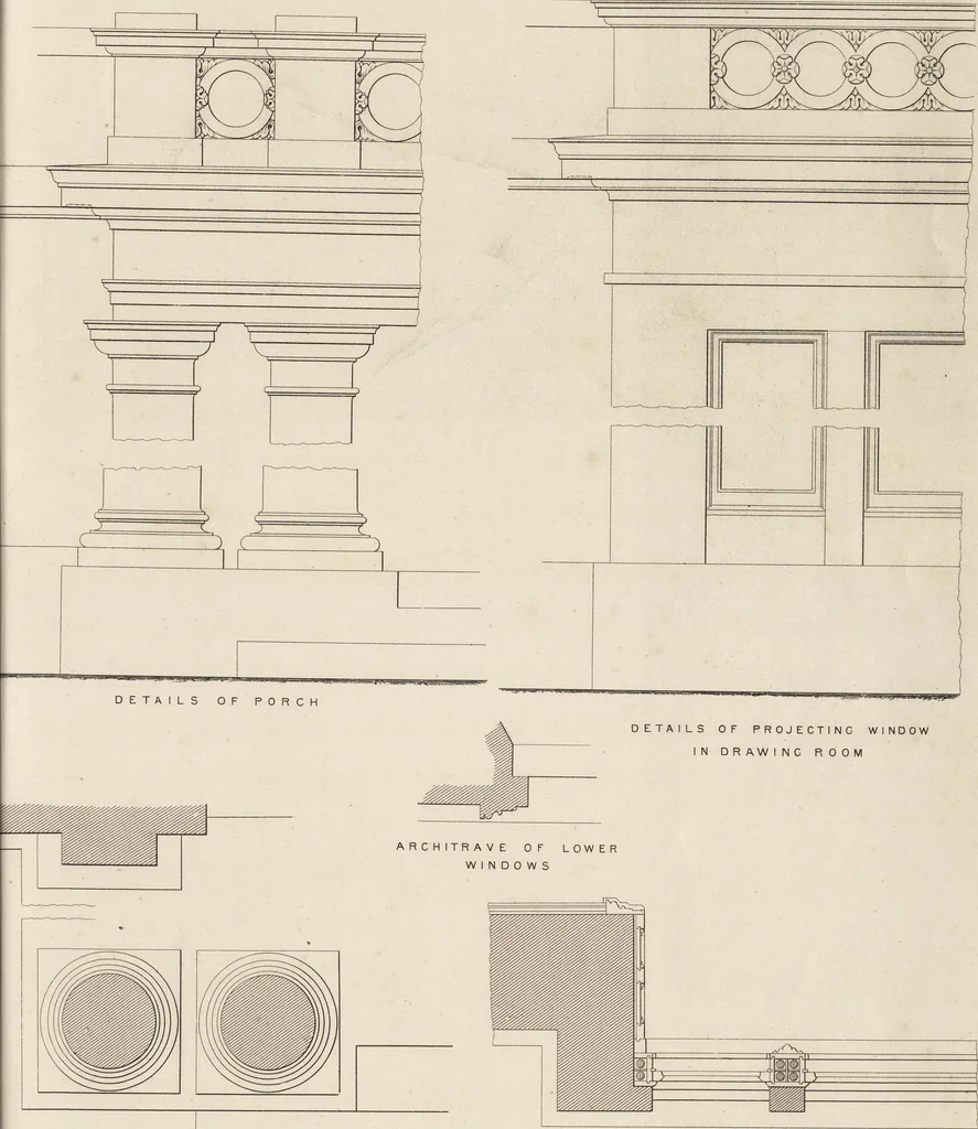 An illustration from Cottage, lodge, and villa architecture, 1870, leaf 108