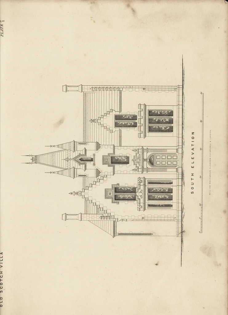 An illustration from Cottage, lodge, and villa architecture, 1870, leaf 122