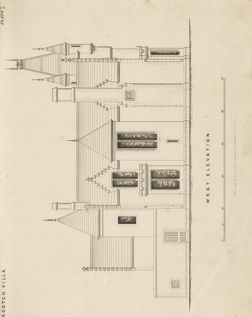 An illustration from Cottage, lodge, and villa architecture, 1870, leaf 124