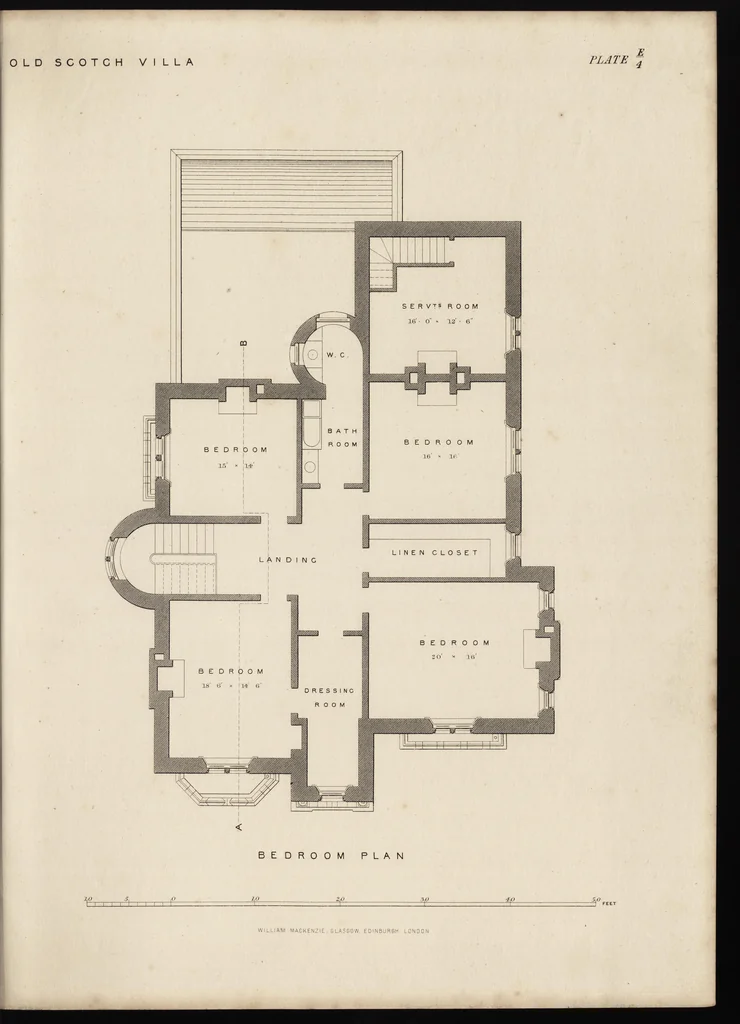 An illustration from Cottage, lodge, and villa architecture, 1870, leaf 128