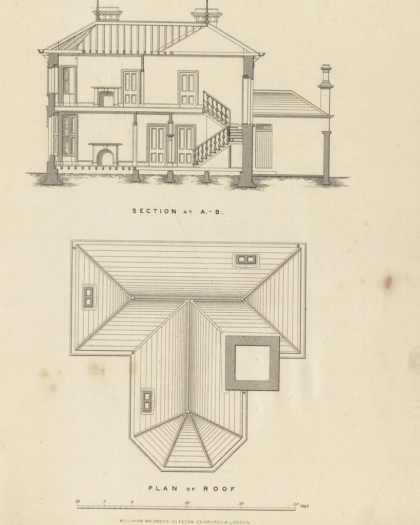 An illustration from Cottage, lodge, and villa architecture, 1870, leaf 146