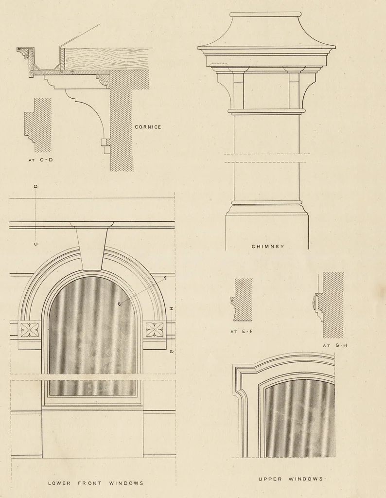 An illustration from Cottage, lodge, and villa architecture, 1870, leaf 148