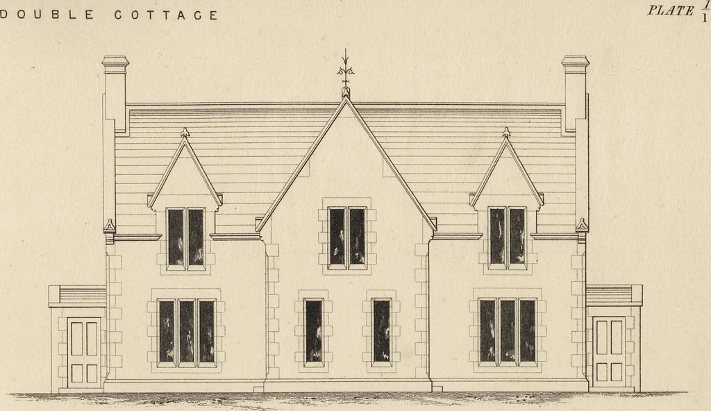 An illustration from Cottage, lodge, and villa architecture, 1870, leaf 180