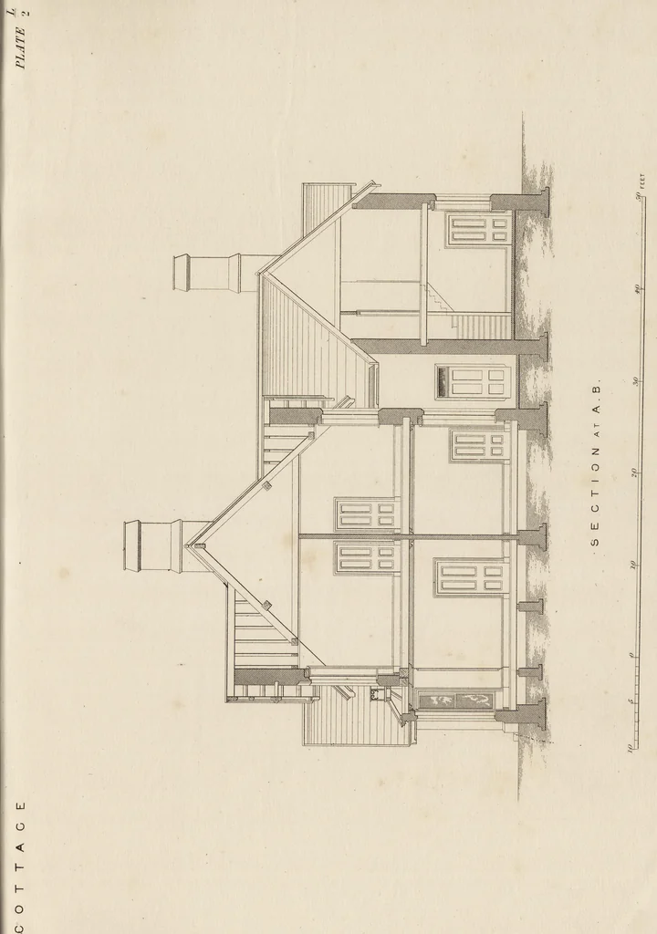 An illustration from Cottage, lodge, and villa architecture, 1870, leaf 206