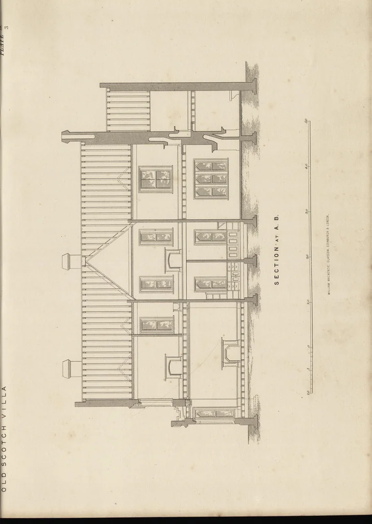 An illustration from Cottage, lodge, and villa architecture, 1870, leaf 222