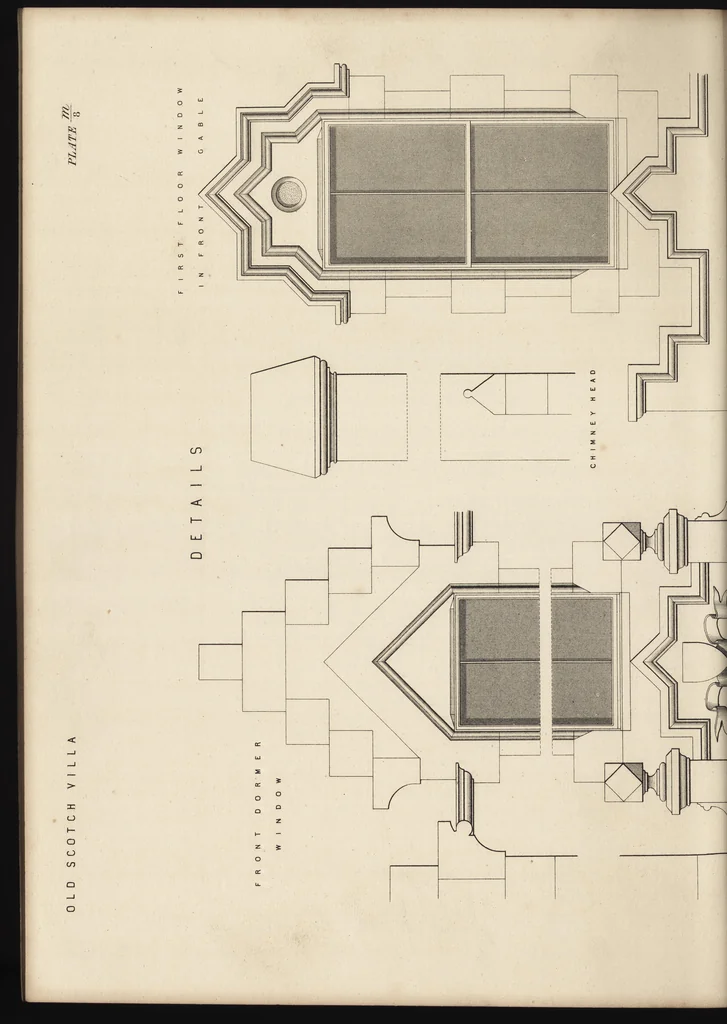 An illustration from Cottage, lodge, and villa architecture, 1870, leaf 231