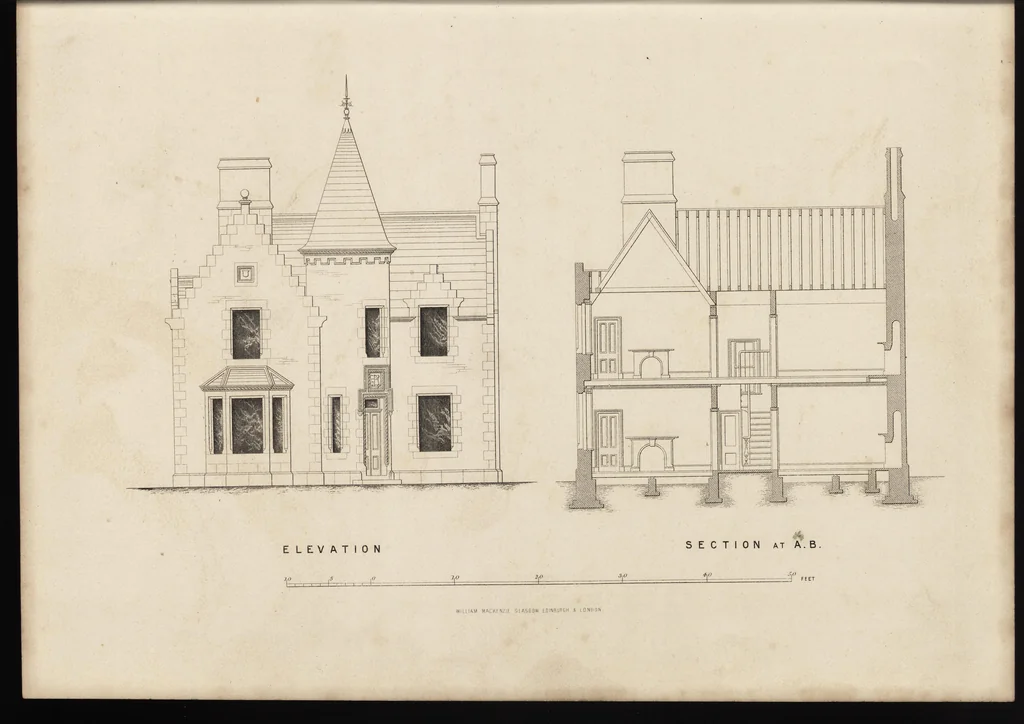 An illustration from Cottage, lodge, and villa architecture, 1870, leaf 246
