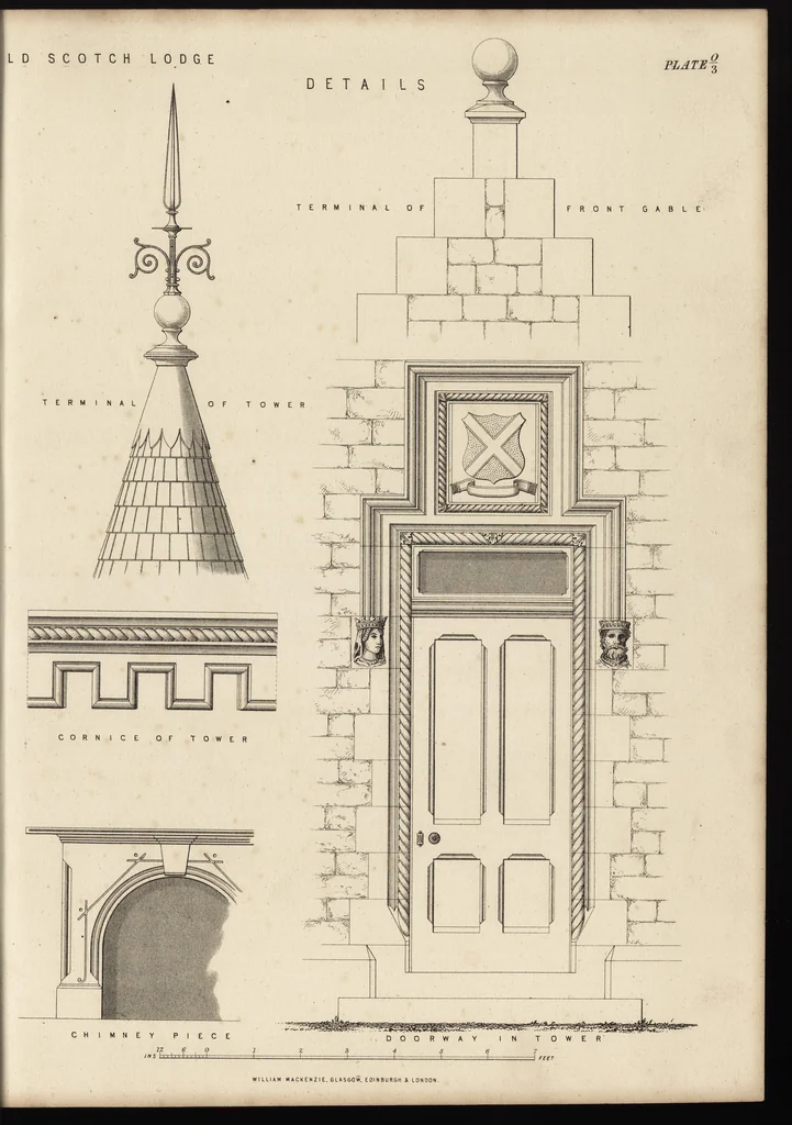 An illustration from Cottage, lodge, and villa architecture, 1870, leaf 250
