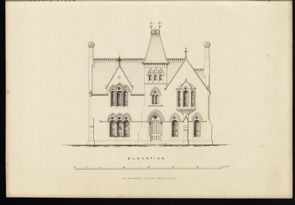 An illustration from Cottage, lodge, and villa architecture, 1870, leaf 256