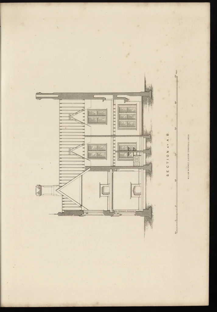 An illustration from Cottage, lodge, and villa architecture, 1870, leaf 258