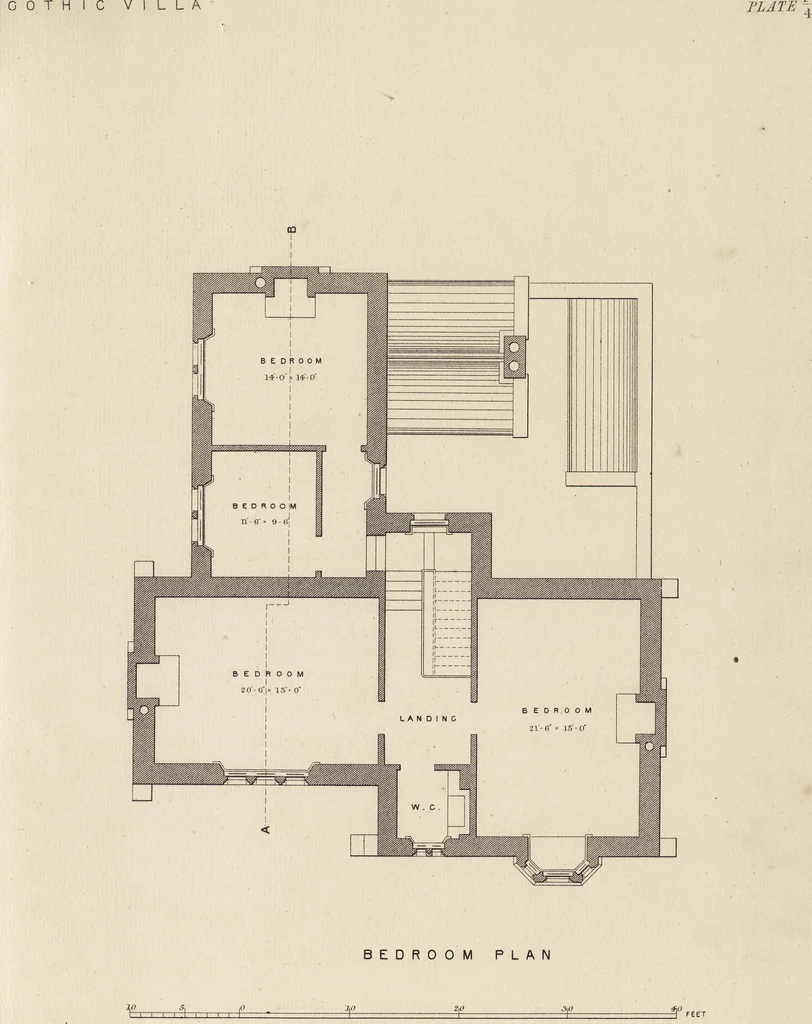 An illustration from Cottage, lodge, and villa architecture, 1870, leaf 262