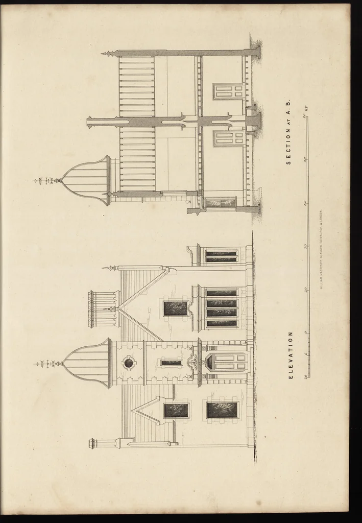 An illustration from Cottage, lodge, and villa architecture, 1870, leaf 268
