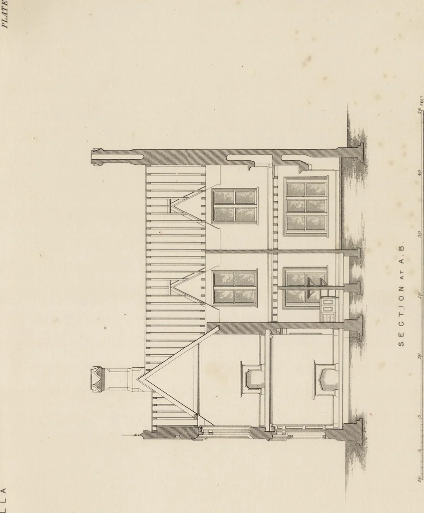 An illustration from Cottage, lodge, and villa architecture, 1870, leaf 272
