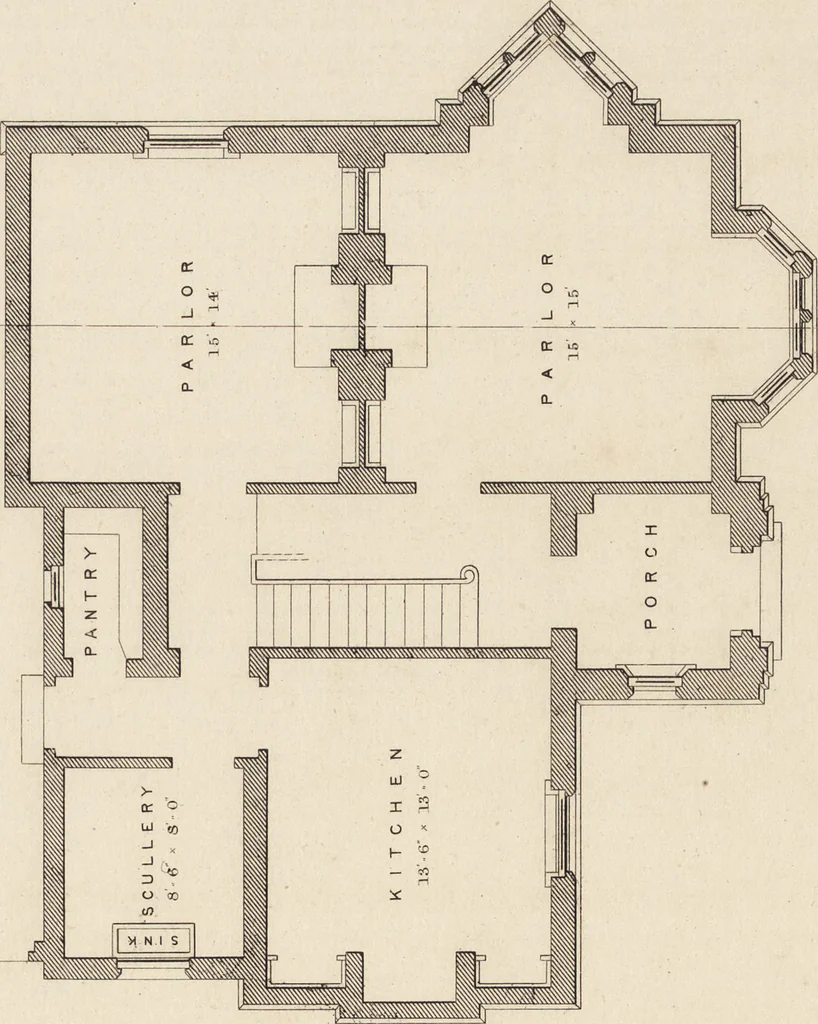 An illustration from Cottage, lodge, and villa architecture, 1870, leaf 290