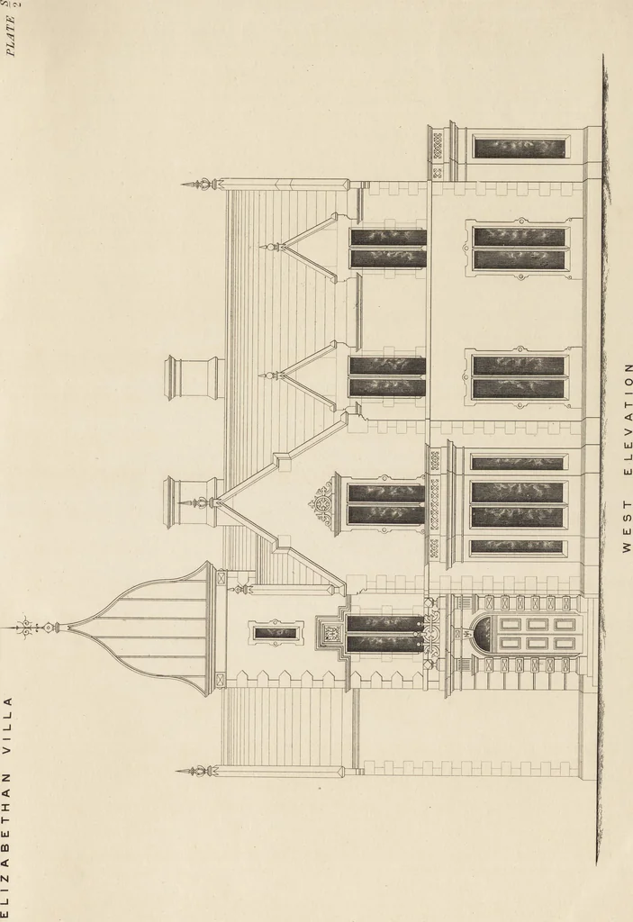 An illustration from Cottage, lodge, and villa architecture, 1870, leaf 300