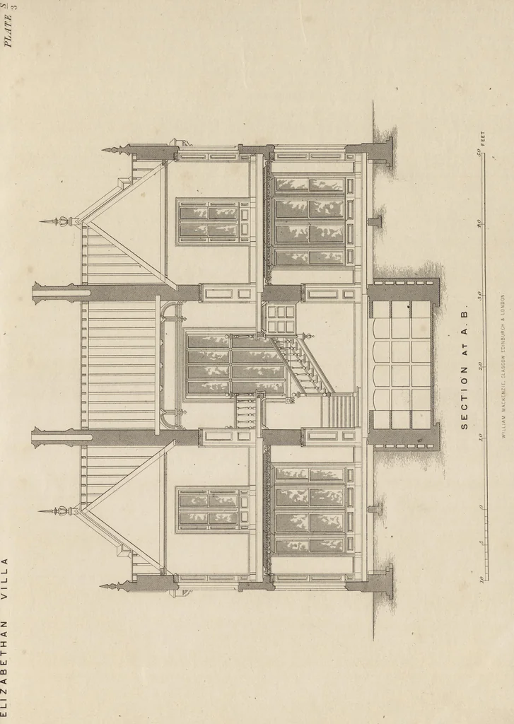 An illustration from Cottage, lodge, and villa architecture, 1870, leaf 302