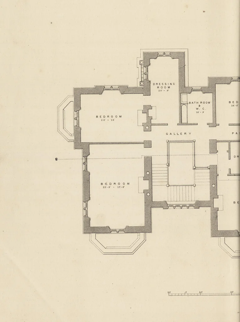 An illustration from Cottage, lodge, and villa architecture, 1870, leaf 309