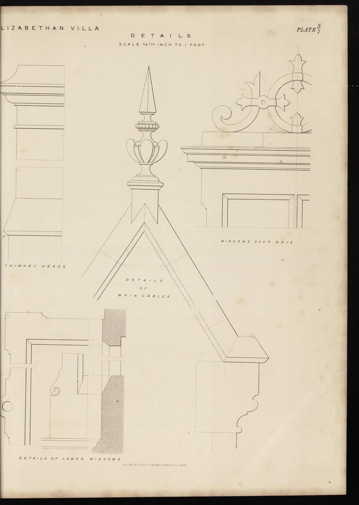 An illustration from Cottage, lodge, and villa architecture, 1870, leaf 314