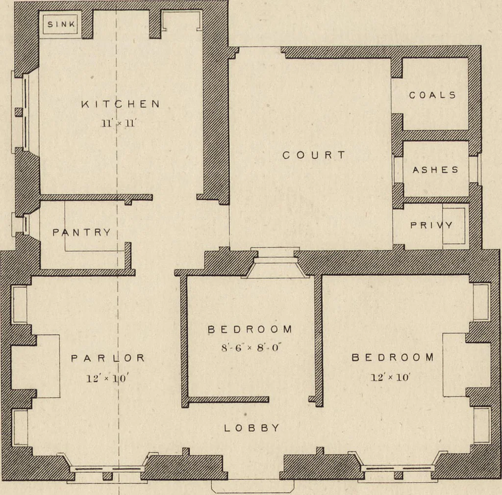 An illustration from Cottage, lodge, and villa architecture, 1870, leaf 332