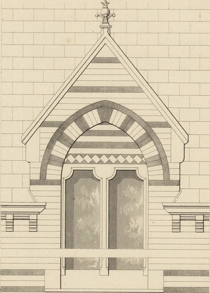 An illustration from Cottage, lodge, and villa architecture, 1870, leaf 338